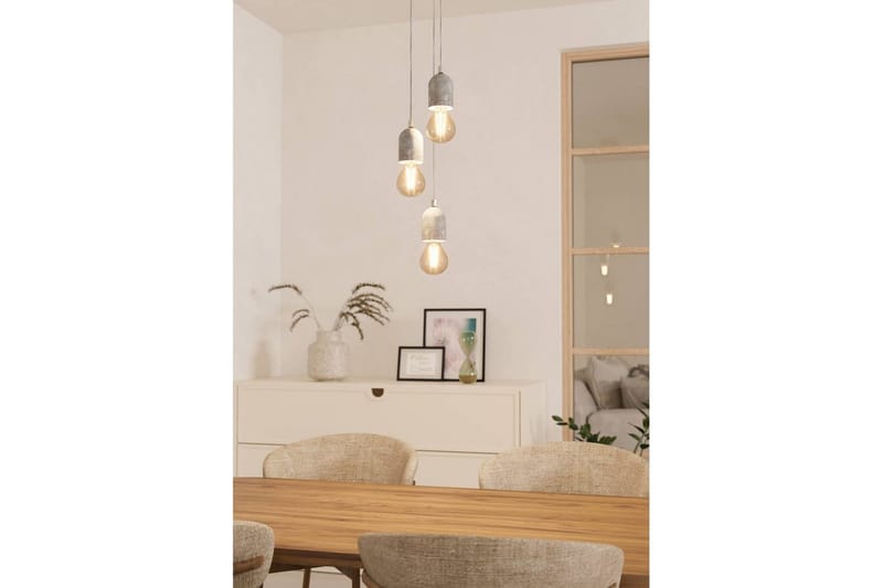 Takpendel Eglo Silvares med 3 Lampor - Grå - Belysning & el - Inomhusbelysning & lampor - Taklampa & takbelysning - Pendellampor & hänglampor