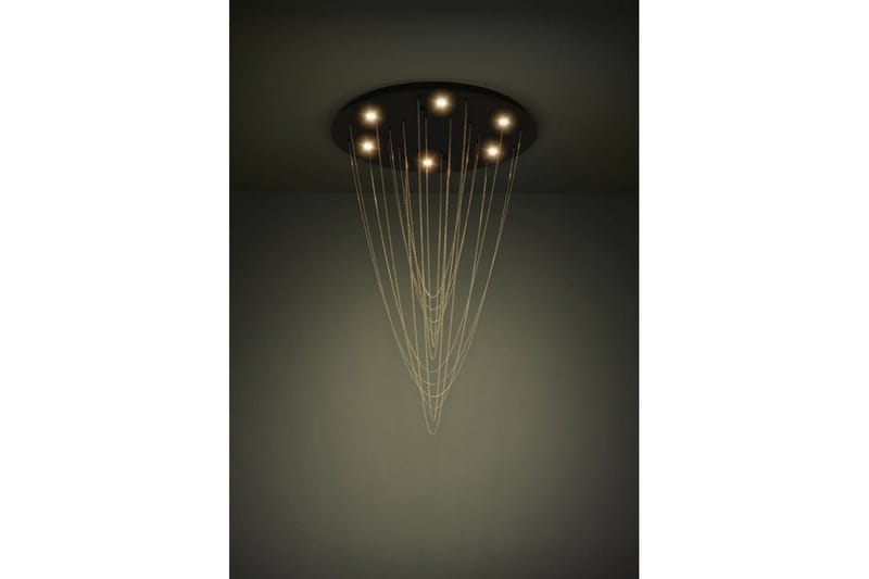 Takpendel Eglo Trepuco Svart med Kedja i Mässing - Belysning & el - Inomhusbelysning & lampor - Taklampa & takbelysning - Pendellampor & hänglampor