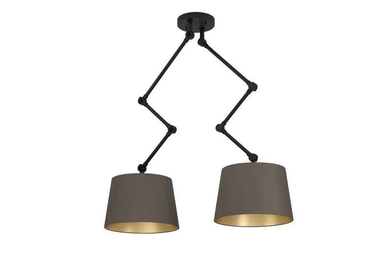 Takpendel Eglo Pistunio Cappuccino/Mässing/Svart med 2 Lampor, undefined