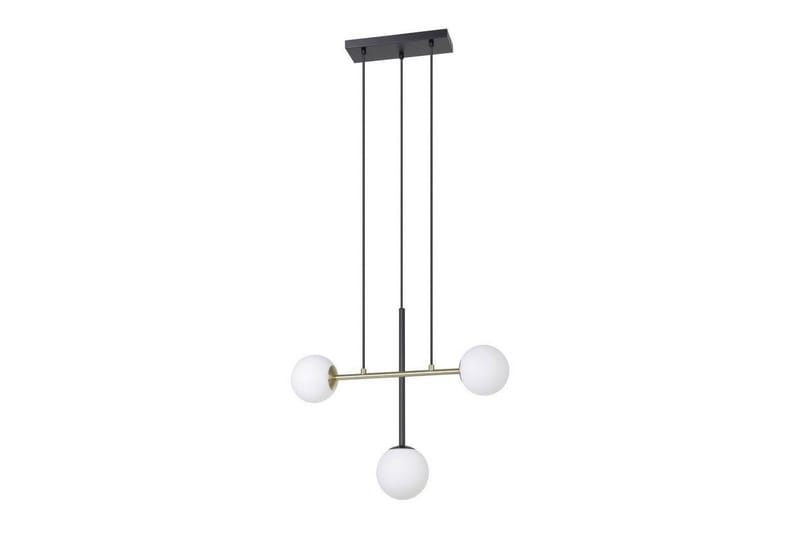 Takpendel Eglo Paz Opalvit/Svart Mässing med 3 Lampor, undefined