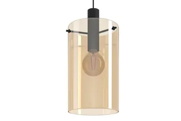Takpendel Eglo Polverara Svart/Amber 1 Lampa - 1 Lampa - Belysning & el - Inomhusbelysning & lampor - Taklampa & takbelysning - Pendellampor & hänglampor