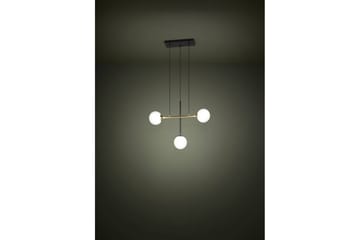 Takpendel Eglo Paz Opalvit/Svart Mässing med 3 Lampor - Belysning & el - Inomhusbelysning & lampor - Taklampa & takbelysning - Pendellampor & hänglampor