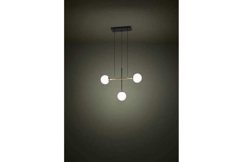 Takpendel Eglo Paz Opalvit/Svart Mässing med 3 Lampor - Belysning & el - Inomhusbelysning & lampor - Taklampa & takbelysning - Pendellampor & hänglampor