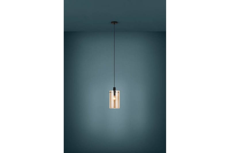 Takpendel Eglo Polverara Svart/Amber 1 Lampa - 1 Lampa - Belysning & el - Inomhusbelysning & lampor - Taklampa & takbelysning - Pendellampor & hänglampor