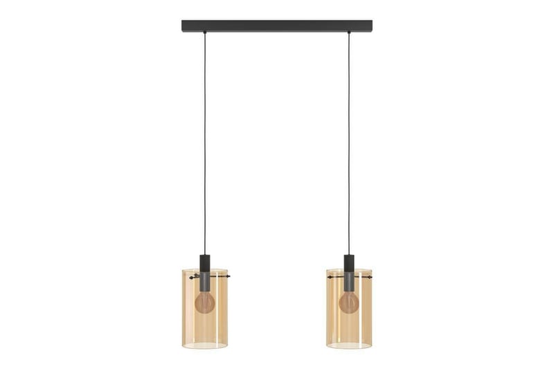 Takpendel Eglo Polverara Svart/Amber 2 Lampor - 2 Lampor - Belysning & el - Inomhusbelysning & lampor - Taklampa & takbelysning - Pendellampor & hänglampor