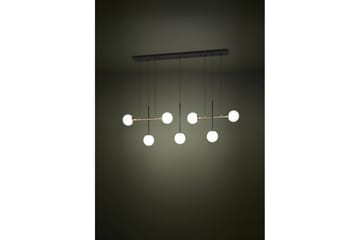 Takpendel Eglo Paz Opalvit/Svart Mässing med 7 Lampor - Belysning & el - Inomhusbelysning & lampor - Taklampa & takbelysning - Pendellampor & hänglampor