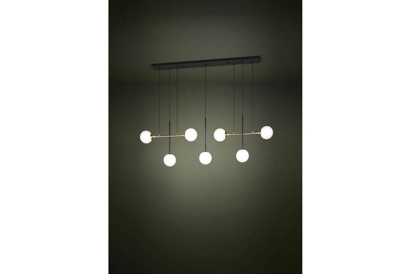 Takpendel Eglo Paz Opalvit/Svart Mässing med 7 Lampor - Belysning & el - Inomhusbelysning & lampor - Taklampa & takbelysning - Pendellampor & hänglampor