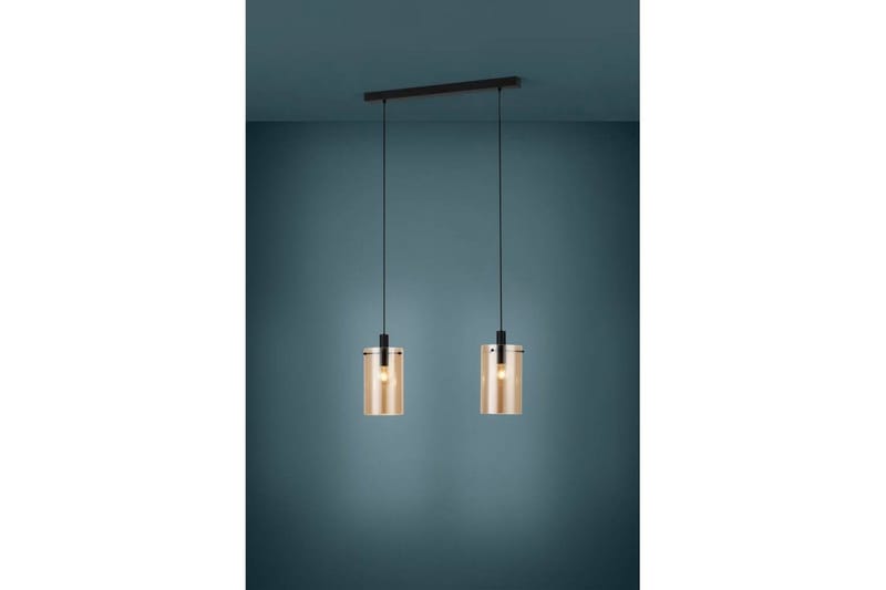 Takpendel Eglo Polverara Svart/Amber 2 Lampor - 2 Lampor - Belysning & el - Inomhusbelysning & lampor - Taklampa & takbelysning - Pendellampor & hänglampor