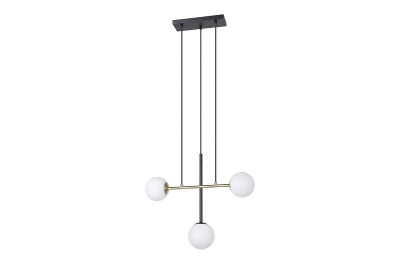 Takpendel Eglo Paz Opalvit/Svart Mässing med 3 Lampor - Belysning & el - Inomhusbelysning & lampor - Taklampa & takbelysning - Pendellampor & hänglampor