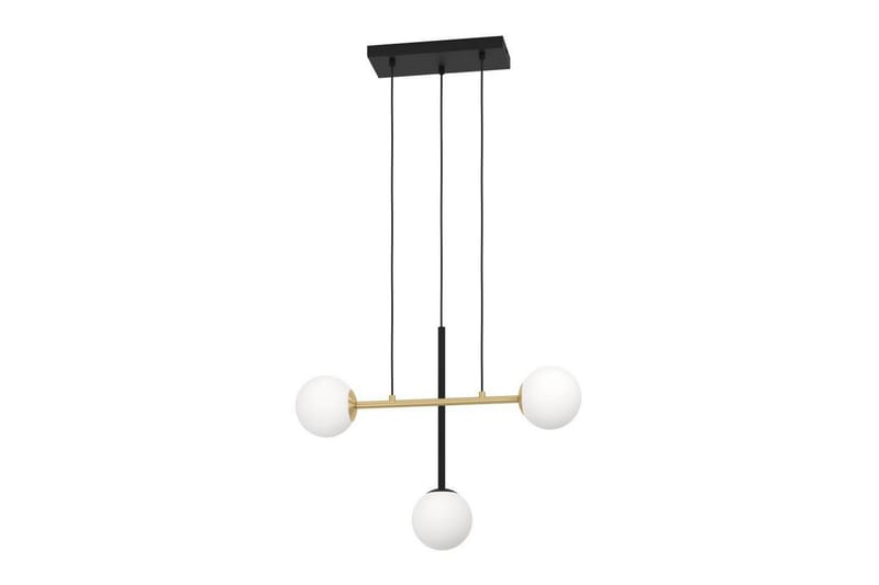 Takpendel Eglo Paz Opalvit/Svart Mässing med 3 Lampor - Belysning & el - Inomhusbelysning & lampor - Taklampa & takbelysning - Pendellampor & hänglampor