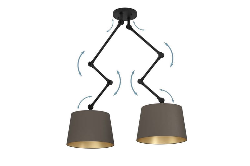 Takpendel Eglo Pistunio Cappuccino/Mässing/Svart med 2 Lampor - Belysning & el - Inomhusbelysning & lampor - Taklampa & takbelysning - Pendellampor & hänglampor