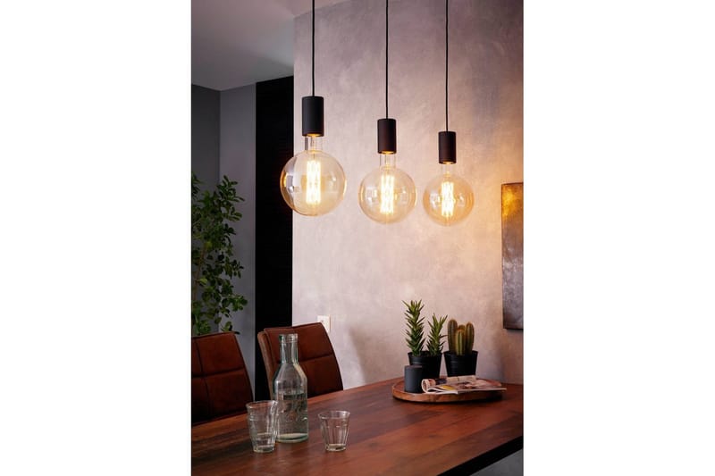 Takpendel Eglo Pozueta med 3 Lampor - Svart - Belysning & el - Inomhusbelysning & lampor - Taklampa & takbelysning - Pendellampor & hänglampor