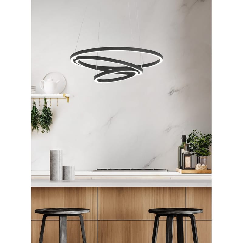 Takpendel Lobinero - Svart Vit - Belysning & el - Inomhusbelysning & lampor - Taklampa & takbelysning - Pendellampor & hänglampor