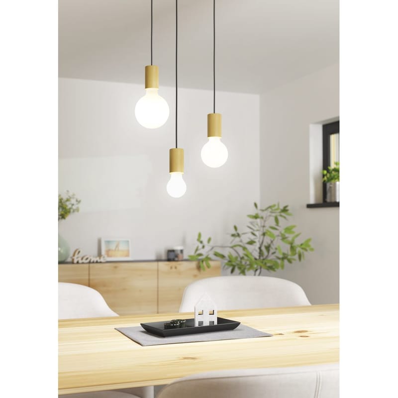 Takpendel Pozueta - Svart, Brun - Belysning & el - Inomhusbelysning & lampor - Taklampa & takbelysning - Pendellampor & hänglampor