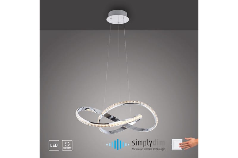 Tanyes Paul Neuhaus Taklampa - Chrome - Belysning & el - Inomhusbelysning & lampor - Taklampa & takbelysning - Pendellampor & hänglampor