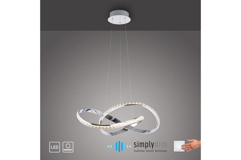 Tanyes Paul Neuhaus Taklampa - Chrome - Belysning & el - Inomhusbelysning & lampor - Taklampa & takbelysning - Pendellampor & hänglampor