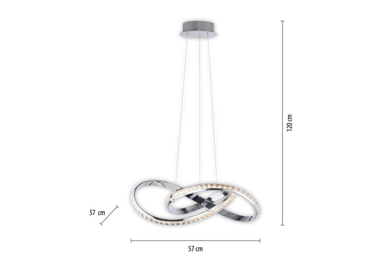 Tanyes Paul Neuhaus Taklampa - Chrome - Belysning & el - Inomhusbelysning & lampor - Taklampa & takbelysning - Pendellampor & hänglampor