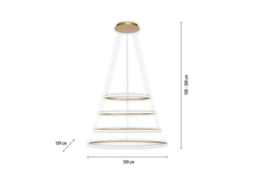 Tessara Paul Neuhaus Taklampa - Brass - Belysning & el - Inomhusbelysning & lampor - Taklampa & takbelysning - Pendellampor & hänglampor