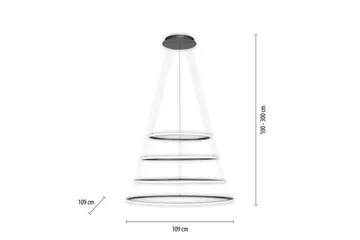 Tessara Paul Neuhaus Taklampa - Anthracite Grey - Belysning & el - Inomhusbelysning & lampor - Taklampa & takbelysning - Pendellampor & hänglampor