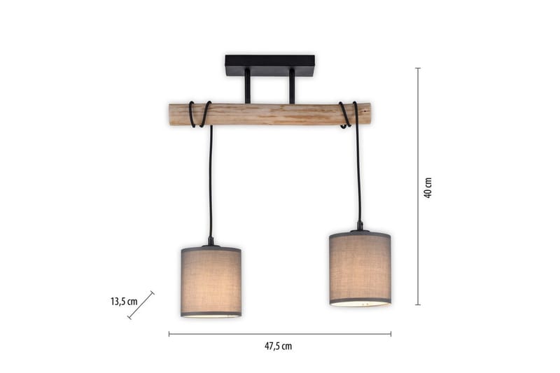 Tribu Just Light Taklampa - Taupe - Belysning & el - Inomhusbelysning & lampor - Taklampa & takbelysning - Pendellampor & hänglampor