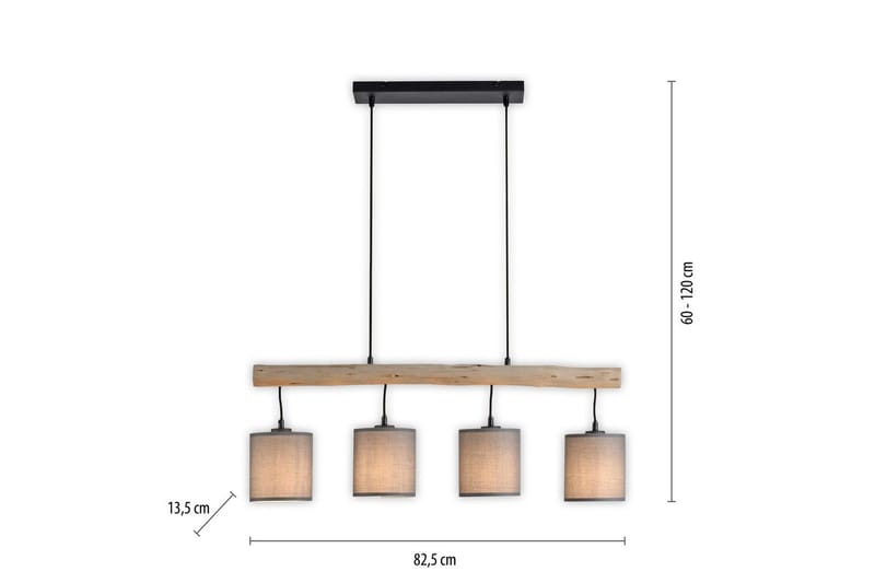 Tribu Just Light Taklampa - Taupe - Belysning & el - Inomhusbelysning & lampor - Taklampa & takbelysning - Pendellampor & hänglampor