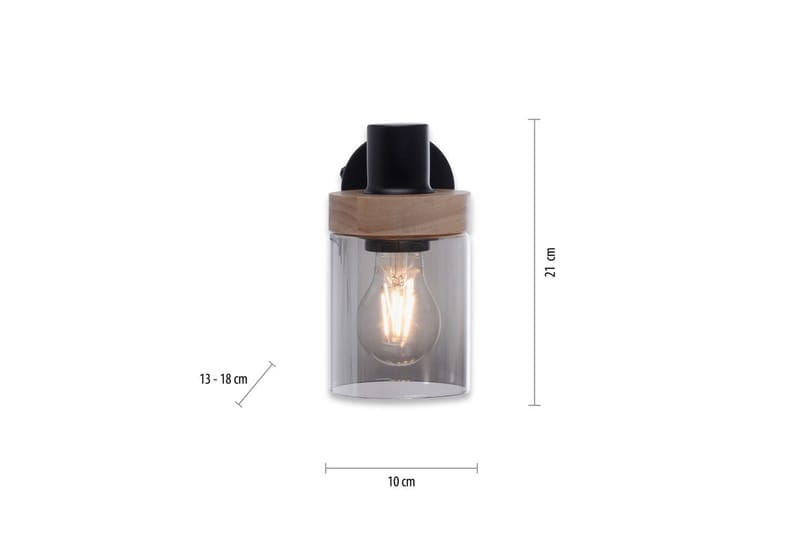 Vägg- och taklampa Pasqual - 19x18x21 cm - Belysning & el - Inomhusbelysning & lampor - Taklampa & takbelysning - Pendellampor & hänglampor