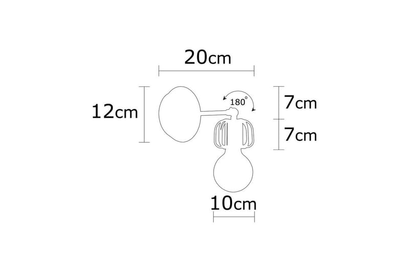 Vägglampa Griffin Inramad Svart - Svart - Belysning & el - Inomhusbelysning & lampor - Taklampa & takbelysning - Pendellampor & hänglampor