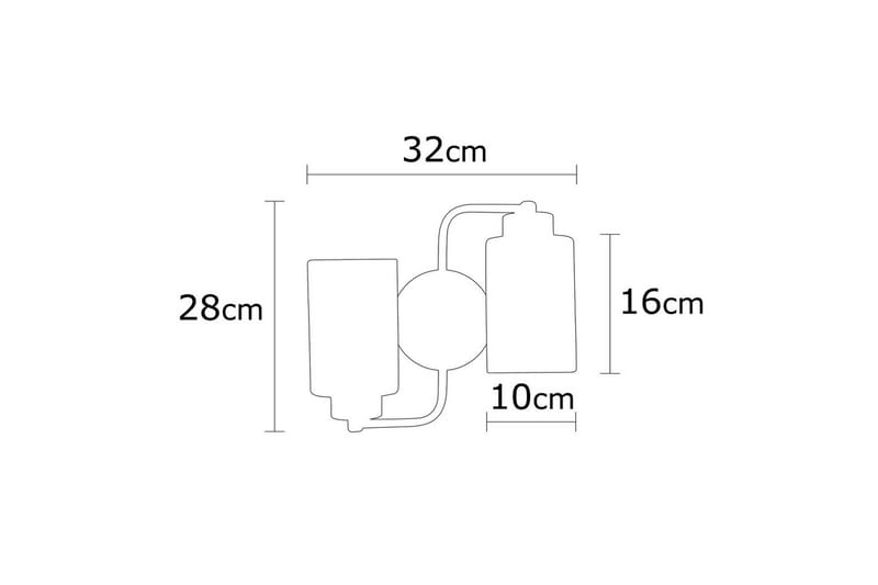 Vägglampa Jaska Två Svart - Svart - Belysning & el - Inomhusbelysning & lampor - Taklampa & takbelysning - Pendellampor & hänglampor