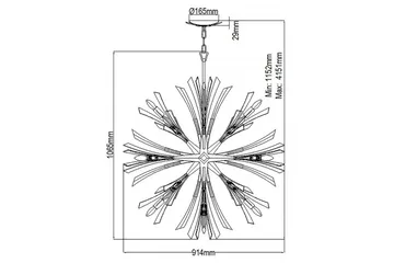 Vida Hinkley Taklampa - GOLD - Belysning & el - Inomhusbelysning & lampor - Taklampa & takbelysning - Pendellampor & hänglampor