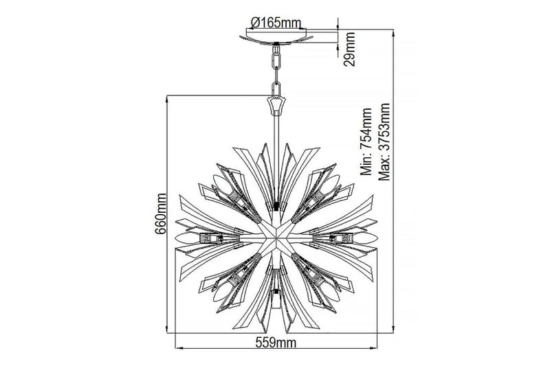 Vida Hinkley Taklampa - GOLD - Belysning & el - Inomhusbelysning & lampor - Taklampa & takbelysning - Pendellampor & hänglampor
