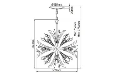 Vida Hinkley Taklampa - GOLD - Belysning & el - Inomhusbelysning & lampor - Taklampa & takbelysning - Pendellampor & hänglampor