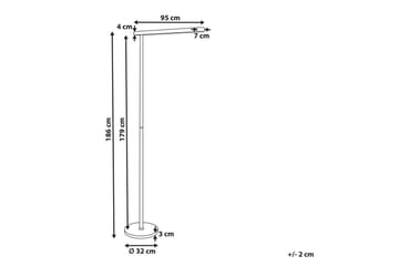 Temerra Golvlampa 186 cm - Vit - Belysning & el - Inomhusbelysning & lampor - Sovrumslampa