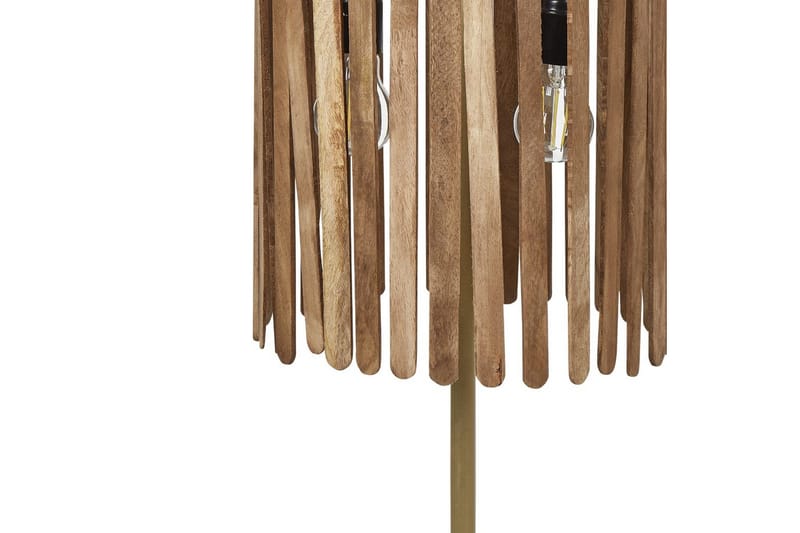 Tenedos Bordslampa 77 cm E27 - Mässing/Mörk trä - Belysning & el - Inomhusbelysning & lampor - Fönsterlampa - Fönsterlampa på fot