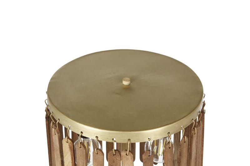 Tenedos Bordslampa 77 cm E27 - Mässing/Mörk trä - Belysning & el - Inomhusbelysning & lampor - Fönsterlampa - Fönsterlampa på fot