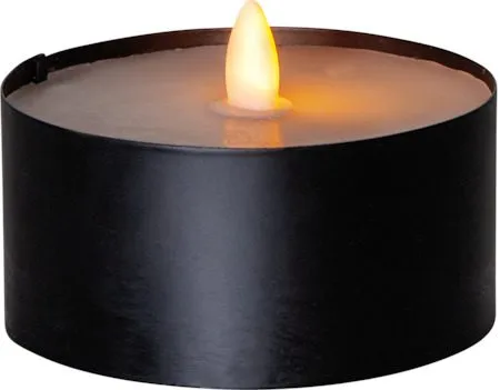Torch Candle LED Ljus 10.5 cm, svart