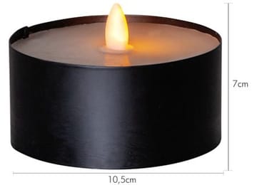Torch Candle LED Ljus 10.5 cm - svart - Belysning & el - Inomhusbelysning & lampor - Dekorationsbelysning