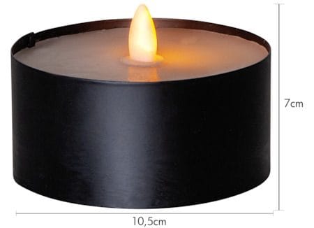 Torch Candle LED Ljus 10.5 cm - svart - Belysning & el - Inomhusbelysning & lampor - Dekorationsbelysning