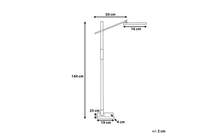 Tyrekli Golvlampa 144 cm - Mörkgrå - Belysning & el - Inomhusbelysning & lampor - Sovrumslampa