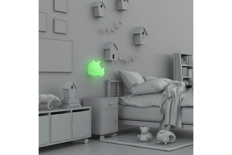 Vägg Nattlampa Mobility On Board Noshörning Multicolor - Multifärgad - Belysning & el - Inomhusbelysning & lampor - Dekorationsbelysning