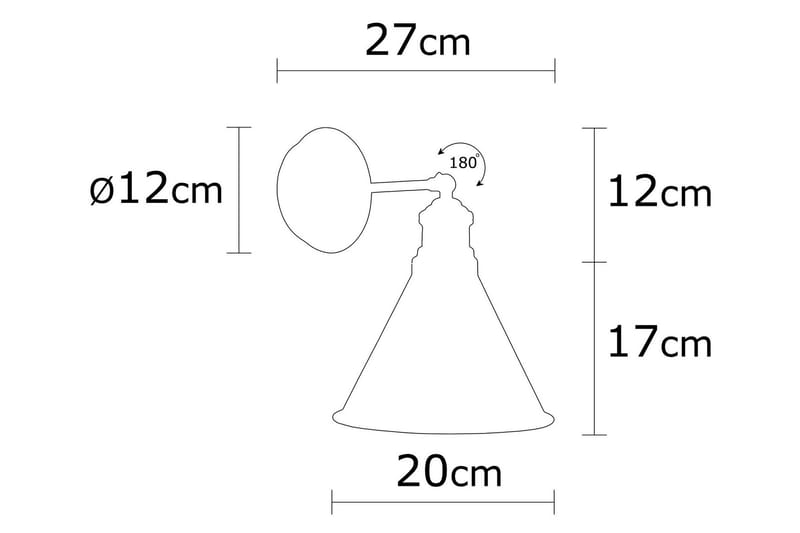 Adrim Vägghängd Läslampa - Svart - Belysning & el - Inomhusbelysning & lampor - Vägglampa - Väggarmatur