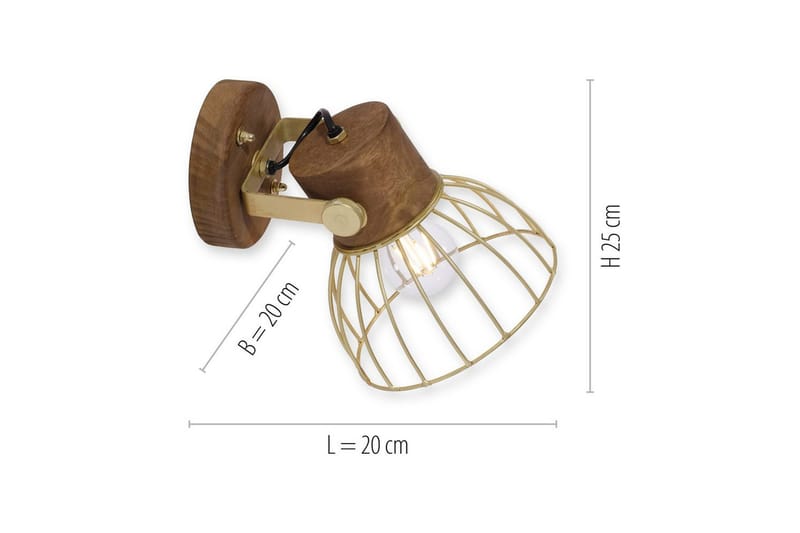 Alami Just Light Vägg/taklampa - Brass - Belysning & el - Inomhusbelysning & lampor - Vägglampa