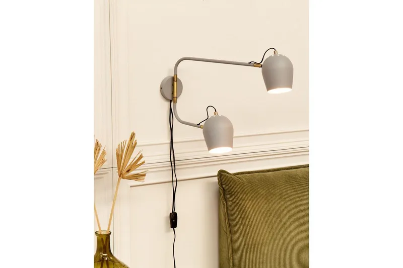 Alvarita Vägglampa E27 - Ljusgrå - Belysning & el - Inomhusbelysning & lampor - Vägglampa