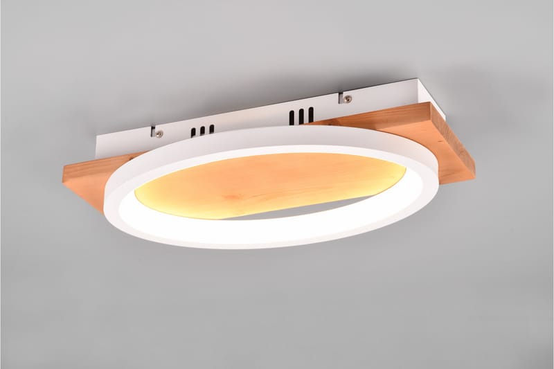 Barca LED-Vägglampa 1-dels Matt vit/Trä - Vit - Belysning & el - Inomhusbelysning & lampor - Vägglampa