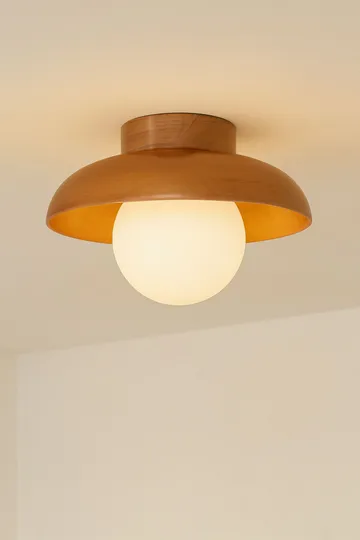 Beylin Vägglampa 24 cm Rund - Ek Vit - Belysning & el - Inomhusbelysning & lampor - Vägglampa