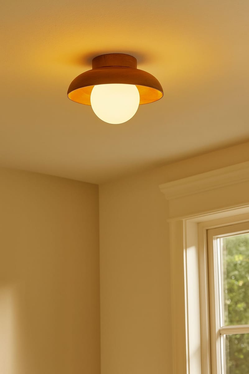 Beylin Vägglampa 24 cm Rund - Ek Vit - Belysning & el - Inomhusbelysning & lampor - Vägglampa