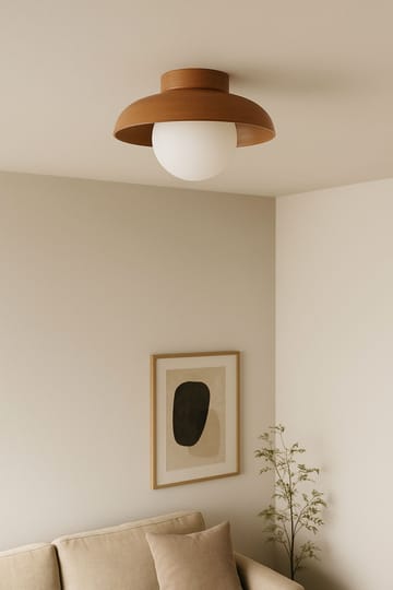 Beylin Vägglampa 24 cm Rund - Ek Vit - Belysning & el - Inomhusbelysning & lampor - Vägglampa