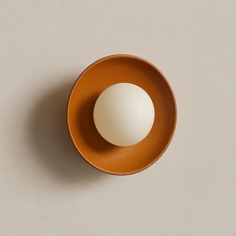 Beylin Vägglampa 24 cm Rund - Ek Vit - Belysning & el - Inomhusbelysning & lampor - Vägglampa