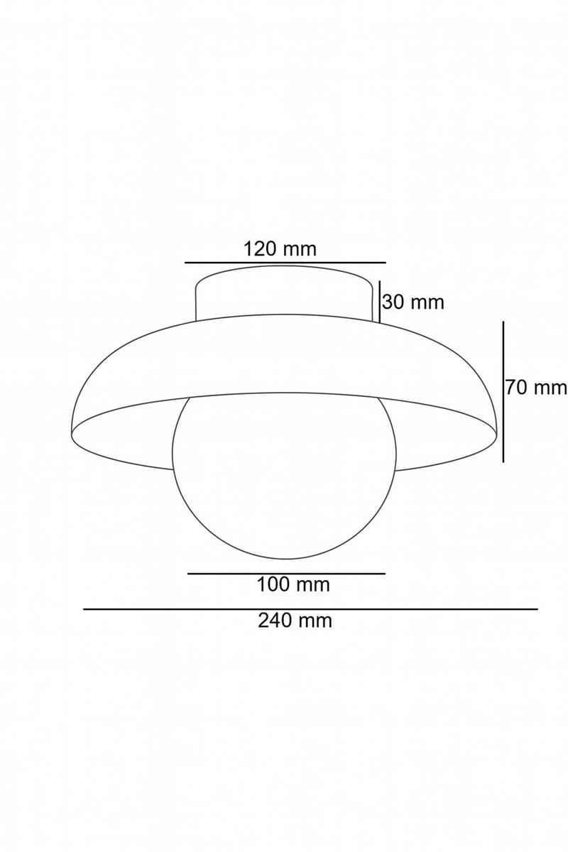Beylin Vägglampa 24 cm Rund - Valnöt Vit - Belysning & el - Inomhusbelysning & lampor - Vägglampa