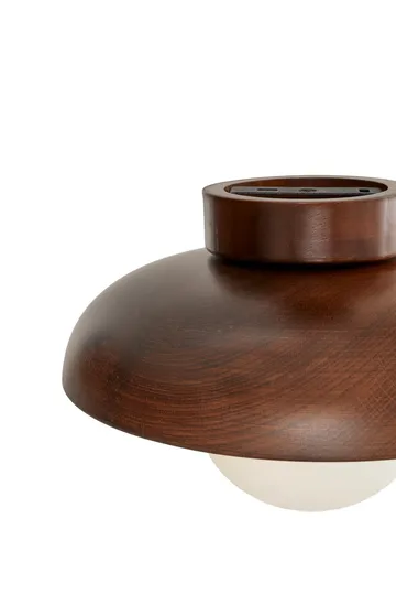 Beylin Vägglampa 24 cm Rund - Valnöt Vit - Belysning & el - Inomhusbelysning & lampor - Vägglampa