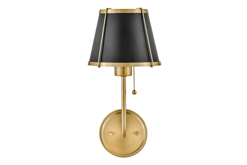 Clarke Hinkley Vägglampa - Brass||Black - Belysning & el - Inomhusbelysning & lampor - Vägglampa - Väggarmatur